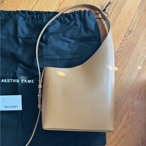 Aesther Ekme - Demi Lune bag in Tan - Leather Shoulder Bag